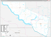Charles Mix Wall Map Premium Style